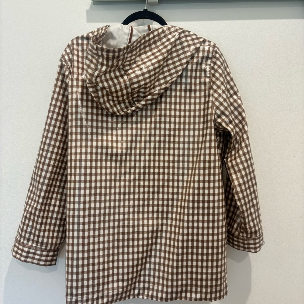 Loeffler Randall Gingham Rain Coat Large - Picture 7 of 10